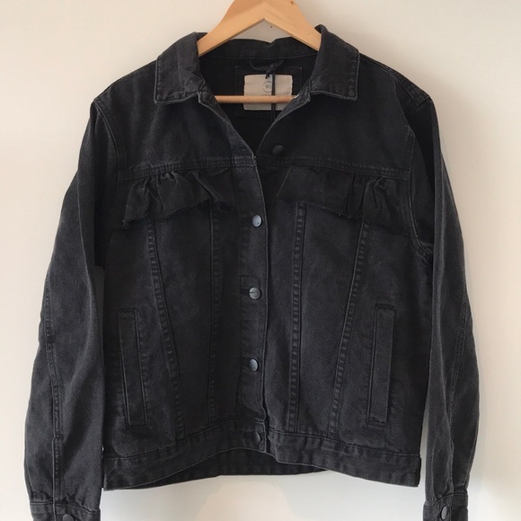 cotton on black denim jacket
